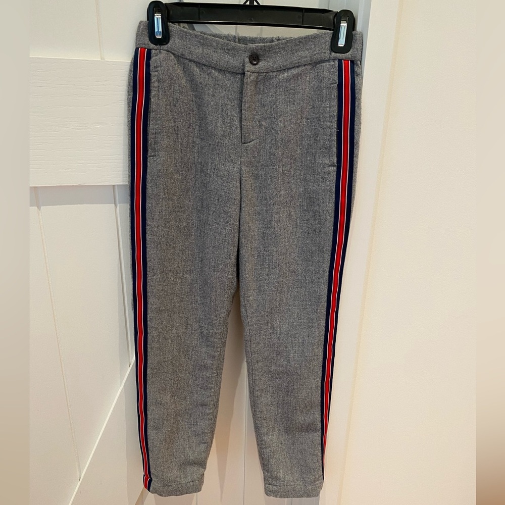 Janie and Jack boys wool pants with side stripe. Size 10.